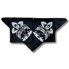 Load image into Gallery viewer, Black Screen Print Bandana