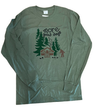 Load image into Gallery viewer, More Good Days Cabin Long Sleeve T-Shirt
